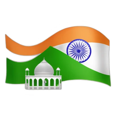 republic day india flag hosting it includes temple and mosque,chrurches sticker