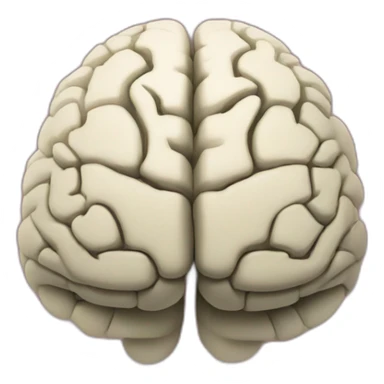 a brain where there are bricks inside of the brain sticker