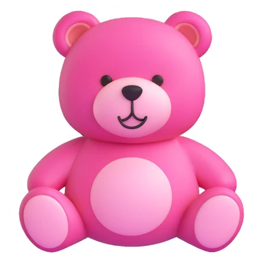 pink teddy bear sticker