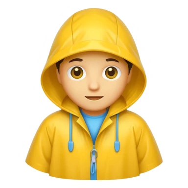 yellow raincoat sticker