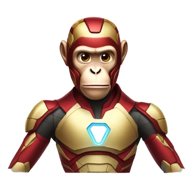 Monkey in a IronMan suit sticker