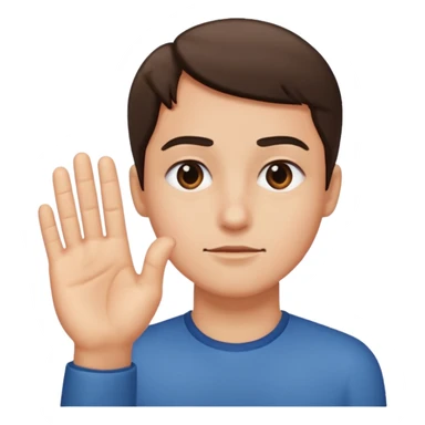 Side eye with hand out like stop it  sticker