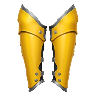 yellow predator bone leg armor sticker
