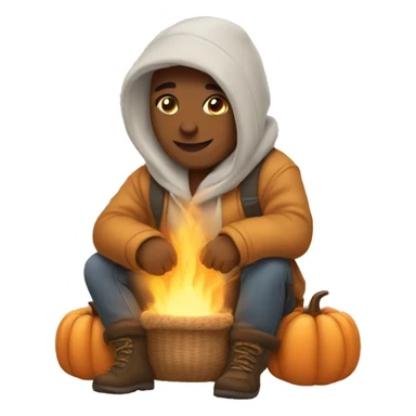 cozy fall emojis sticker