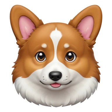 black tricolor corgi with no tail full of tears sticker
