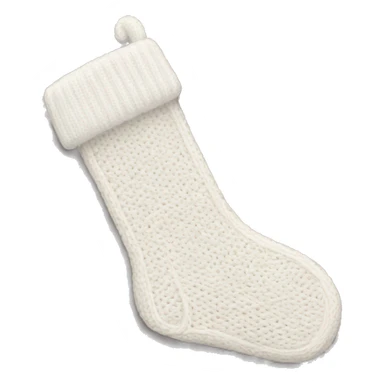 white knit stocking with the name logan written on it  sticker