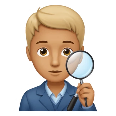 medica com uma lupa sticker