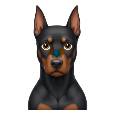 black doberman Y3 sticker