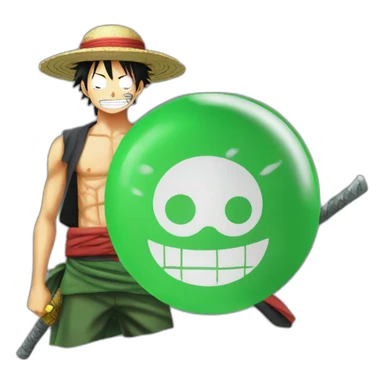 Luffy with Roronoa Zoro sticker