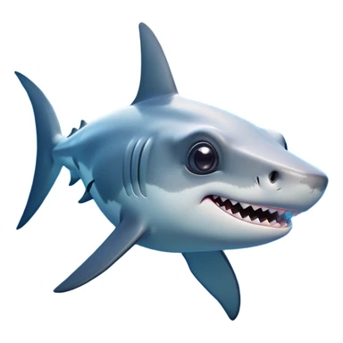Cinematic Cute Hammerhead Shark Portrait Emoji, Head tilted playfully and inquisitively, with a charming, distinctive hammer-shaped head and wide, expressive eyes on either side, a sleek, smooth body accented by gentle fin curves, Simplified yet irresistibly adorable features, highly detailed, glowing with a soft, inviting ocean glow, high shine, affectionate and lively, stylized with a touch of whimsical marine charm, soft glowing outline, capturing the essence of a mischievous yet endearing hammerhead that seems as if it could swim out of the screen into your heart! sticker