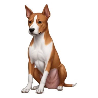 Gay Muscles / iced coffee / / dog// basenji part pitbull sticker