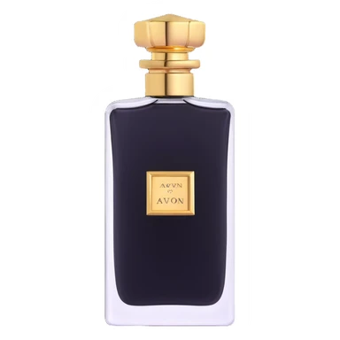 Elegant AVON perfume bottle with gold cap sticker