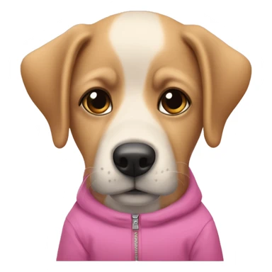 Haz un perro salchica con suéter rosa por favor  sticker