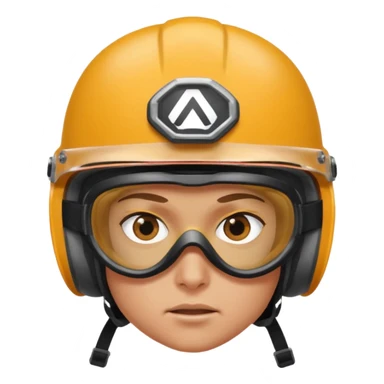 extreme sports lover face sticker