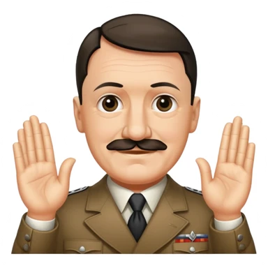 Hitler saying namaste sticker