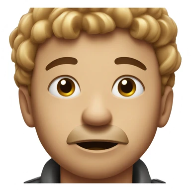 A very dissatisfied person who is eating meat. sticker