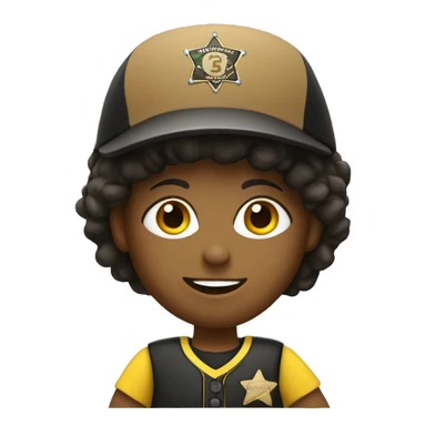 deputy playing softball sticker
