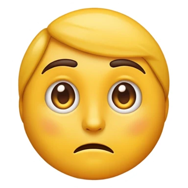 “Emoji with one eyebrow raised and upper lip slightly curled, showing a skeptical or intense expression.” sticker