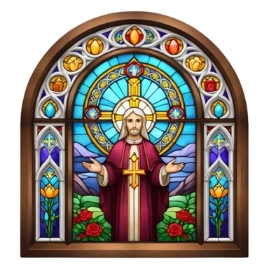 Catholic church window sticker