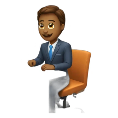 store sales agent using computer sticker