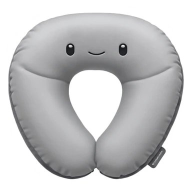 A plush travel pillow with gentle cushioning that wraps comfortably around the neck. sticker