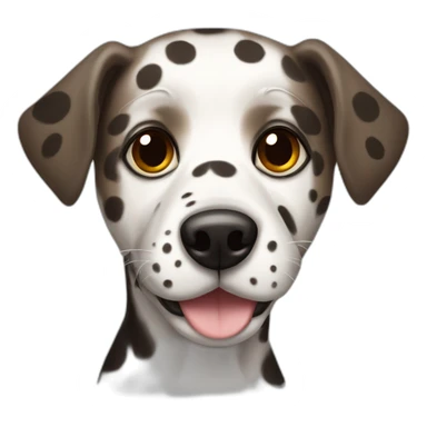 small spotted dog sticker