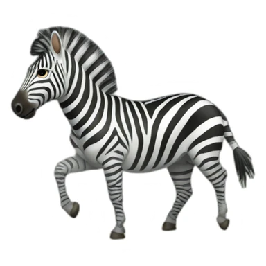 zèbre qui nage sticker