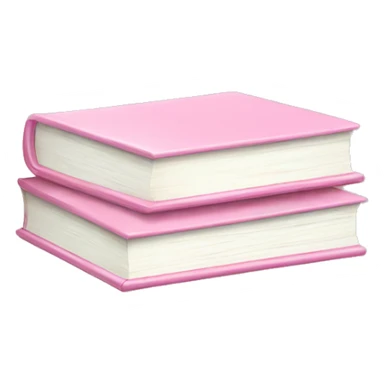 Light pink book stack sticker