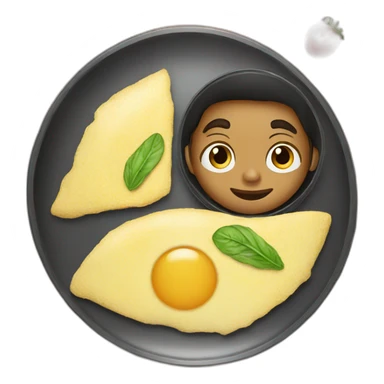 Omelette-boy sticker