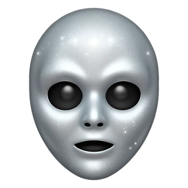 mask Ghost face glitter  sticker