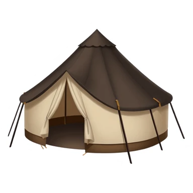 black spray tan oval tent sticker