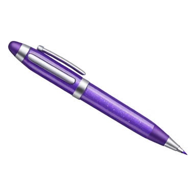 Purple Glitter office tools sticker