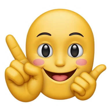 Fuck you finger with a smiling face sticker