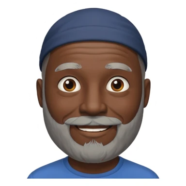 my dad buts he is black and not old with a grey beard and no hair i said gray hair but he is not old sticker