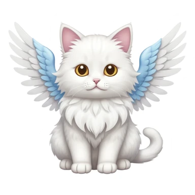 gato com asas sticker