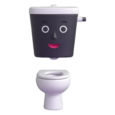 Skibidi Toilet with a face sticker