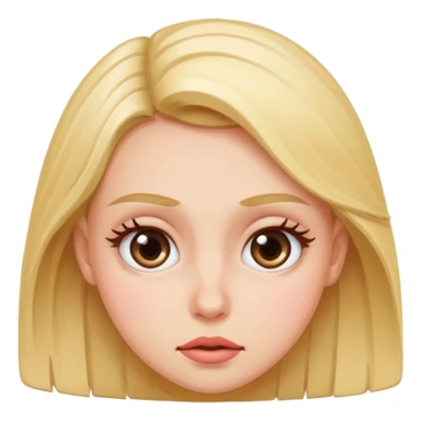 Girl rolling her eyes sticker