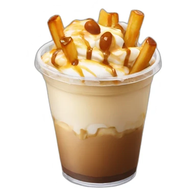 Poutine frappe macron sticker