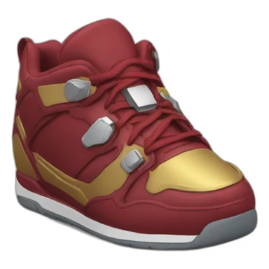 Shoes iron man sticker