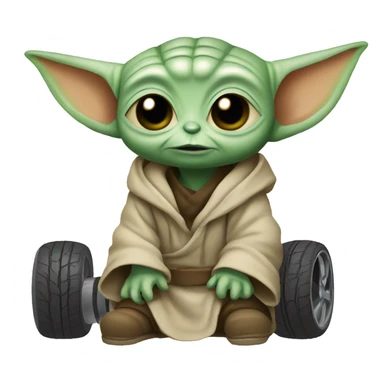 baby yoda car reparing sticker