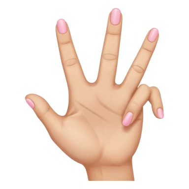 Like the middle finger flipping off emoji but with the pinky finger only (pinky finger flipping off) sticker
