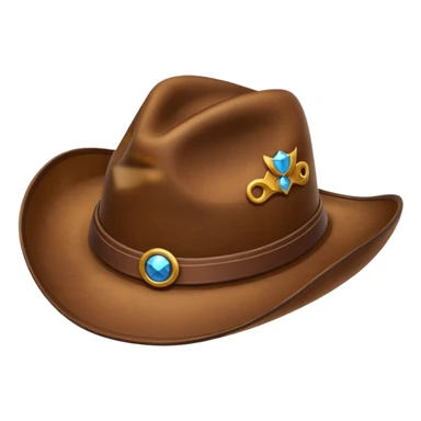 Just a Cowboy hat cartoonish sticker