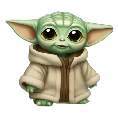 baby yoda sujetando una camara sticker