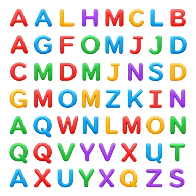alphabets sticker