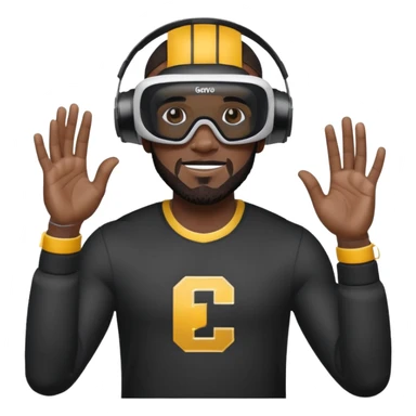 lebron james playing vr sticker