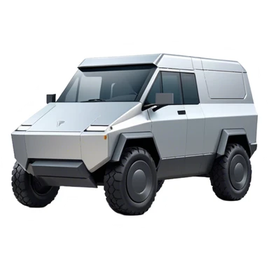 Tesla Cybertruck - Tesla (Model Year: 2022) (Iconic colour: Silver) sticker