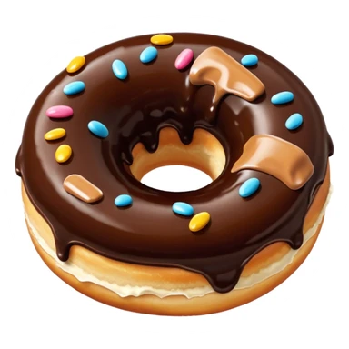 donuts chocolate topping sticker