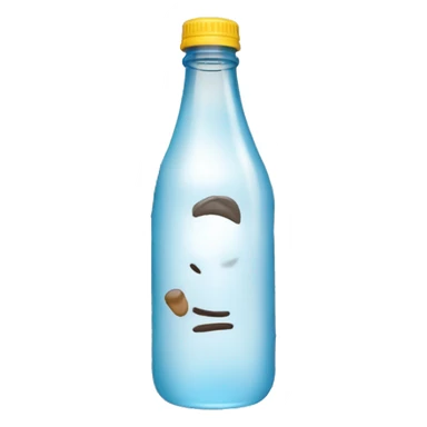 Guy with a shape of a soda bottle  sticker