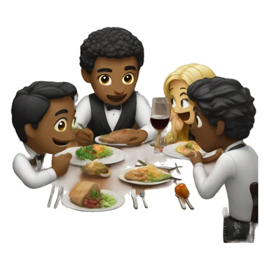 Dinner? sticker