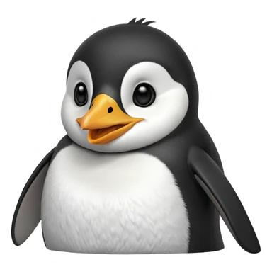 laughing penguin sticker